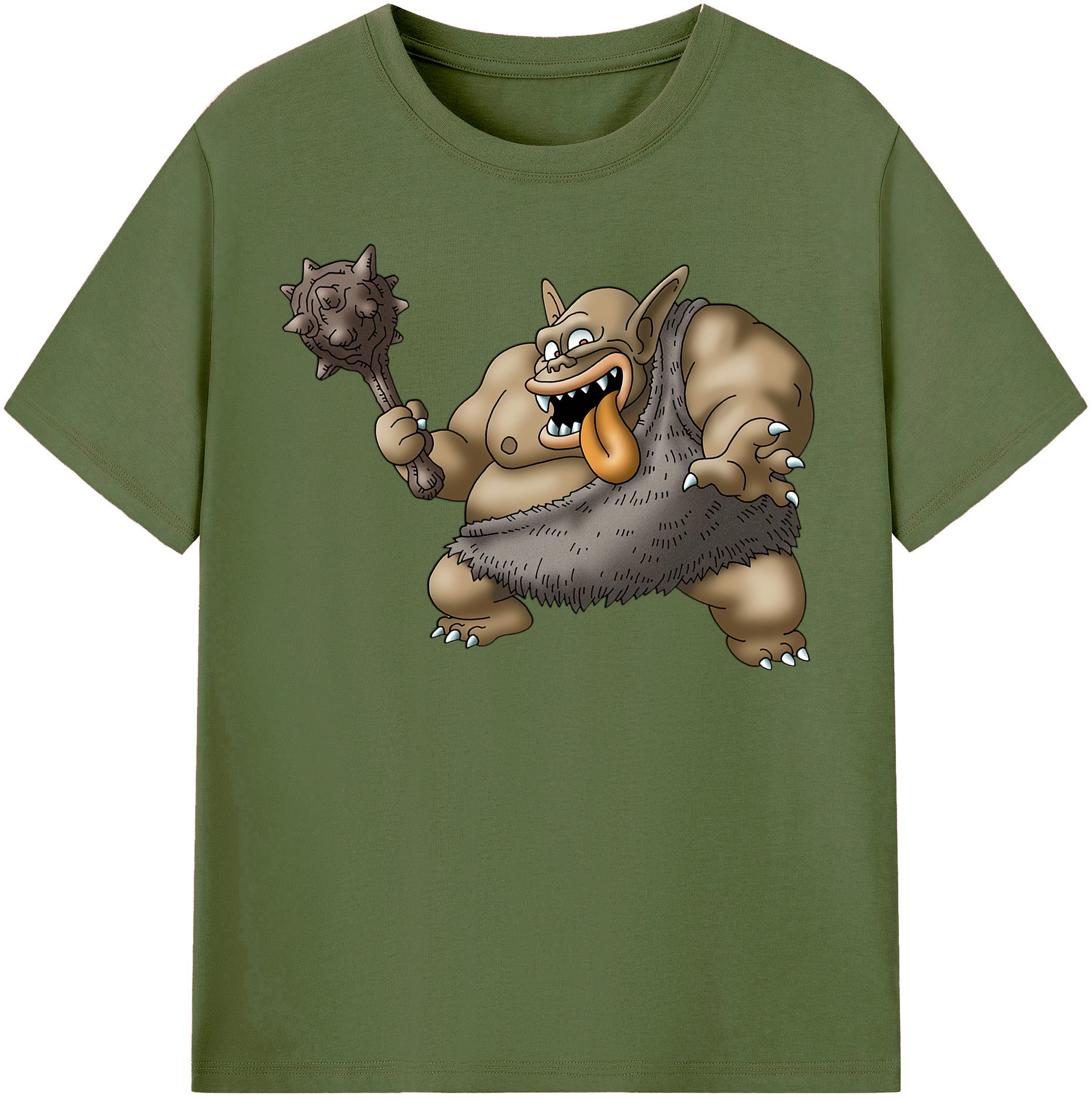 （画像用） ドラゴンクエスト Doragon Kuesuto Dragon Quest 綿100％半袖Tシャツ（フロントプリント）